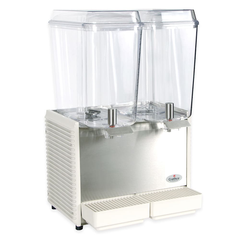 Crathco D35-4 Classic Bubbler Series Triple 5 Gallon Bowl Plastic  Refrigerated Pre-Mix Cold Beverage Dispenser - 115V