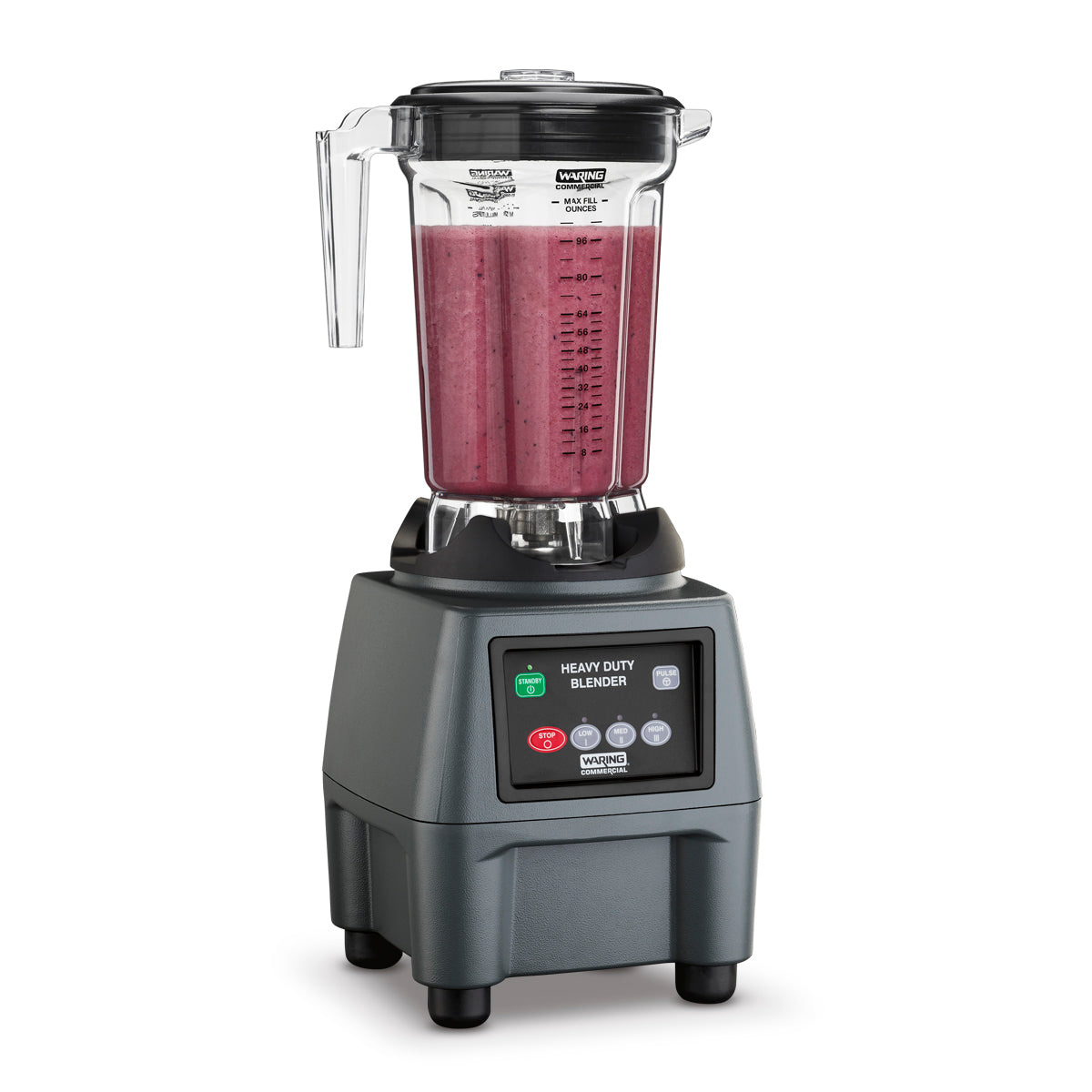 Waring Commercial Reprogrammable Hi-Power Blender with Sound Enclosure and  64 oz. Stainless-Steel Container