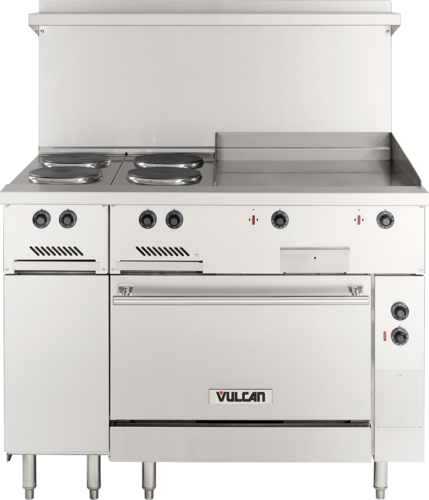 Vulcan-EV48S-4FP24G480-Range-48"-Restaurant-Electric