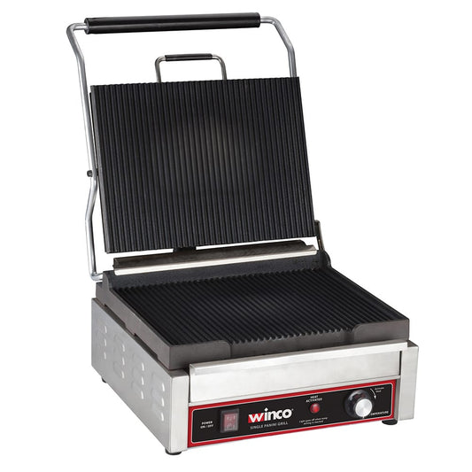 Winco EPG-1C  Commercial Panini Press Cast Iron, 120v