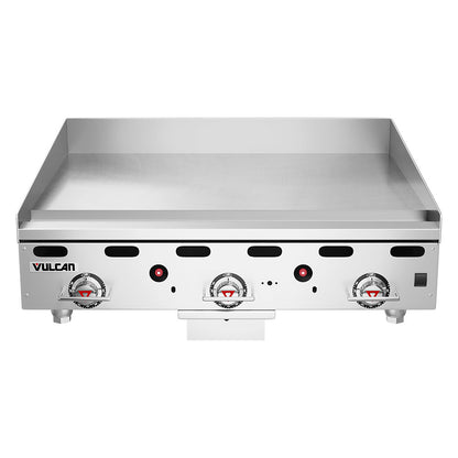 Vulcan MSA36 36" Gas Griddle w/ Thermostatic Controls - 1" Steel Plate