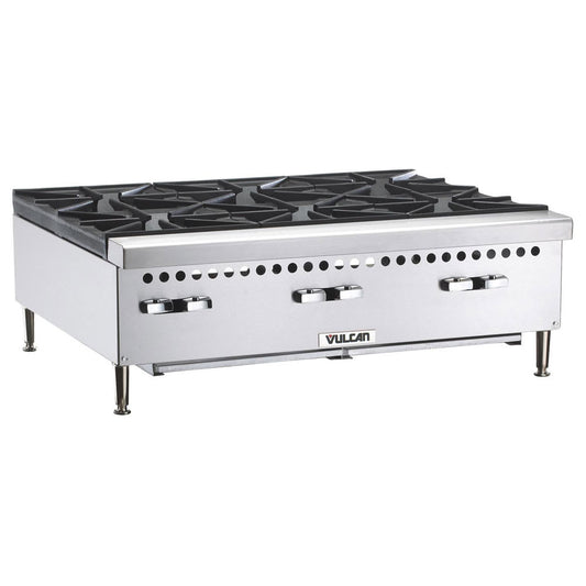 Vulcan VCRH36 36" Gas Hotplate, 6 Burners & Infinite Controls