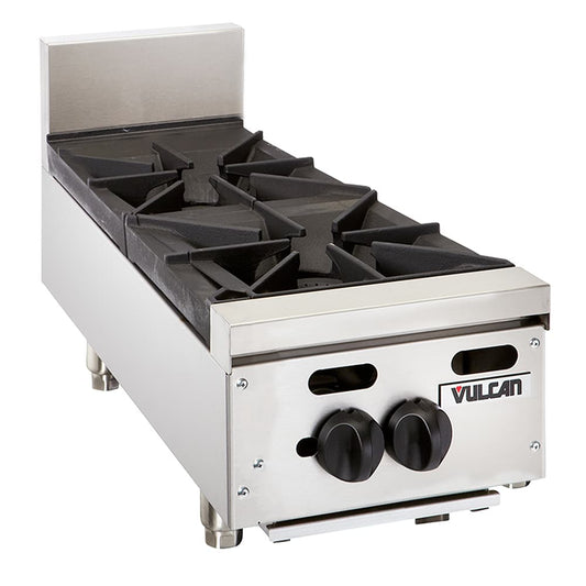 Vulcan VHP212 12" Gas Hotplate, 2 Burners & Infinite Controls