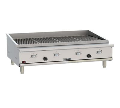 Vulcan VTEC48 48 1/2" Countertop Charbroiler w/ Conversion Burner