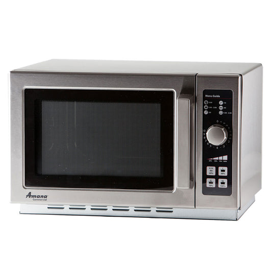 Amana RCS10DSE 1000w Commercial Microwave w/ Dial Control, 120v