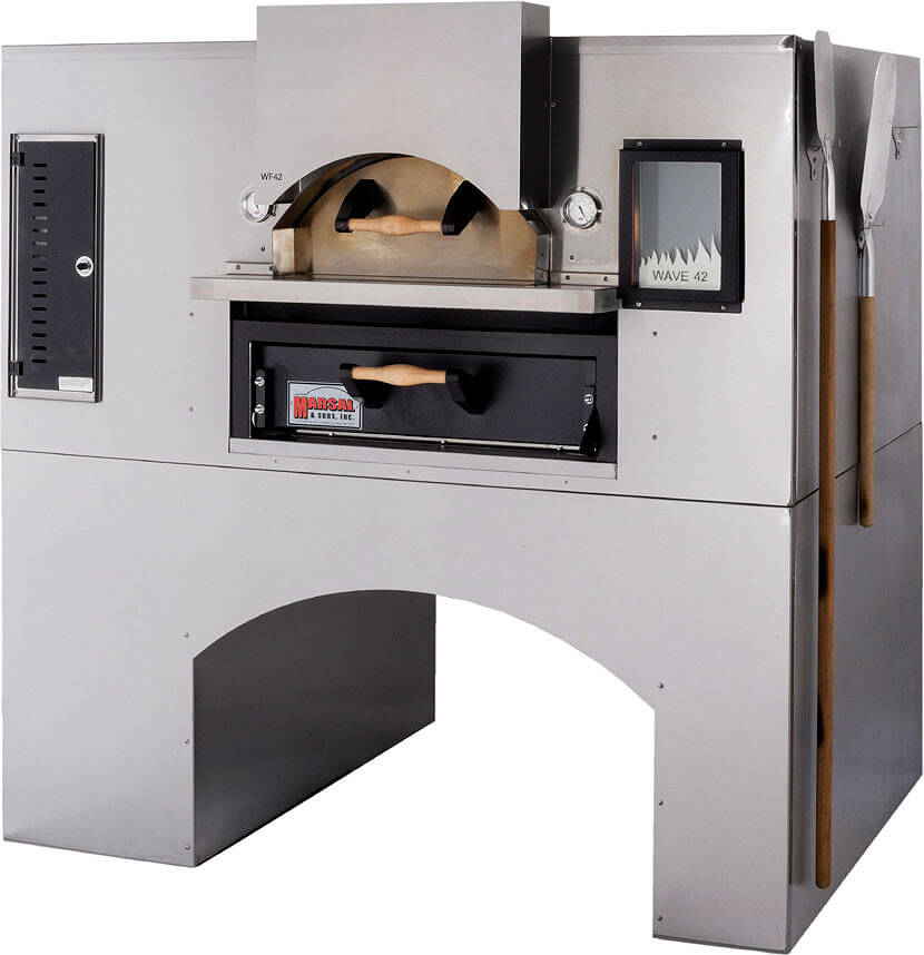 Marsal WF-60 Double Deck Gas Pizza Oven Brick Lined