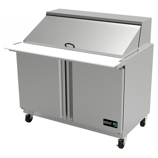 2 Door Mega Top Sandwich Salad Prep Table 48" APTM-48-18 Asber