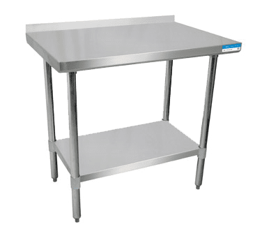 18 Gauge Stainless Steel Work Table Undershelf 5" Riser 30"x24"