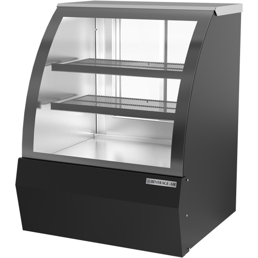 Beverage-Air 37" Dry Bakery Display Case, Curved Glass CDR3HC-1-B-D