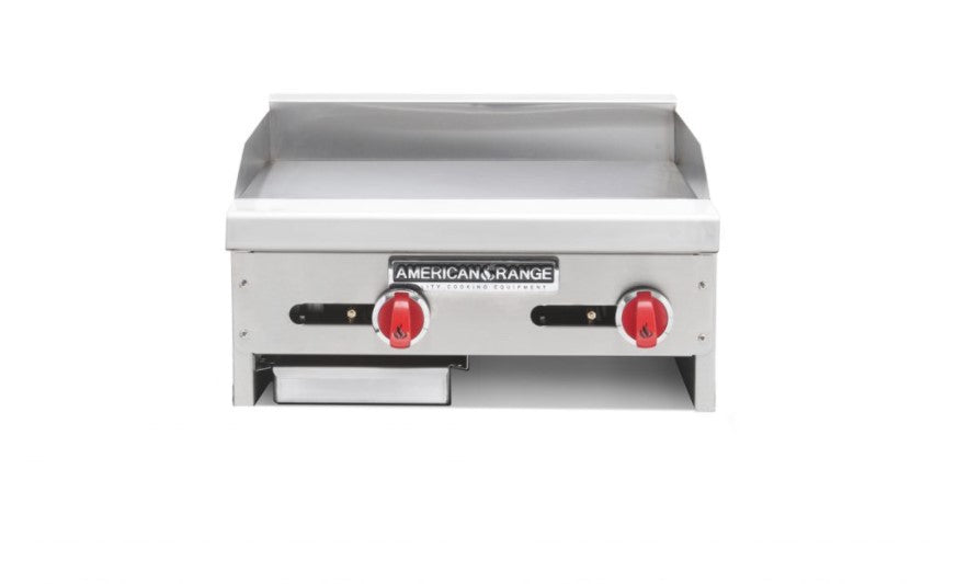 American Range AEMG24 24" Gas Griddle w/ Manual Controls - 3/4" Steel Plate