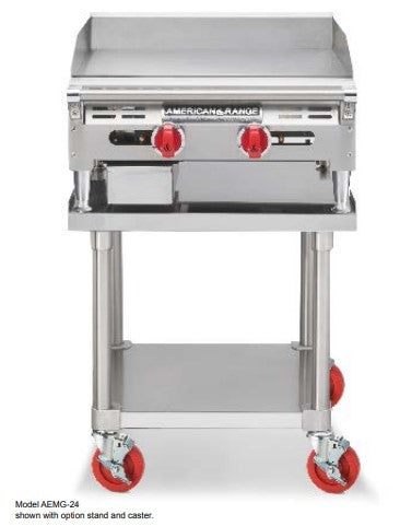 American Range AEMG24 24" Gas Griddle w/ Manual Controls - 3/4" Steel Plate