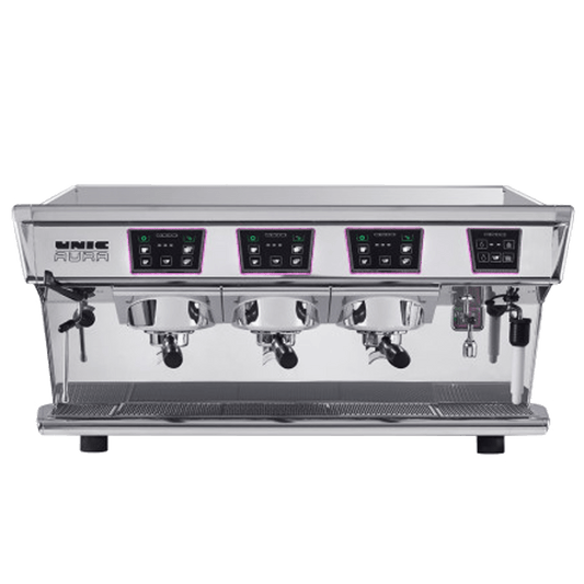 UNIC AURA3 Automatic Espresso Machine, 3 Groups, 15.6 liter Steam Boiler, 230v/1ph